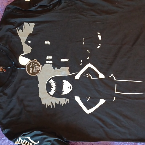Dolls Kill Tops - NWT DOLLSKILL 2X BLACK LONG-SLEEVED EMILY THE STRANGE ON FRONT BOTH SLEEVES